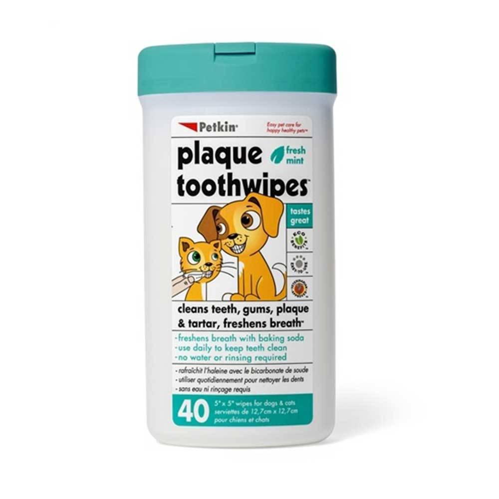 Petkin Plaque Toothwipes For Dogs & Cats