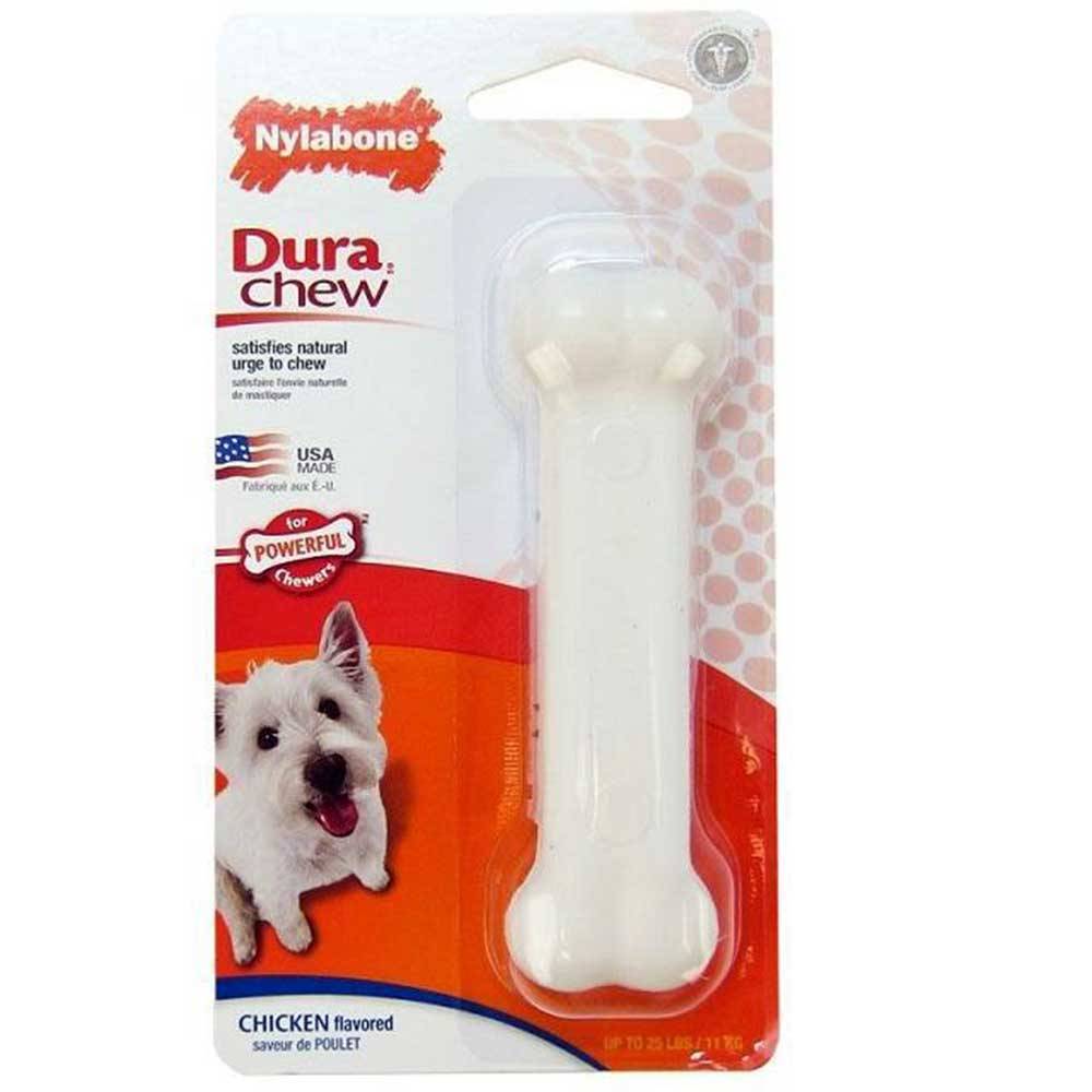 Nylabone DuraChew Chicken Flavored Bone Dog Toys Collection (Petite)