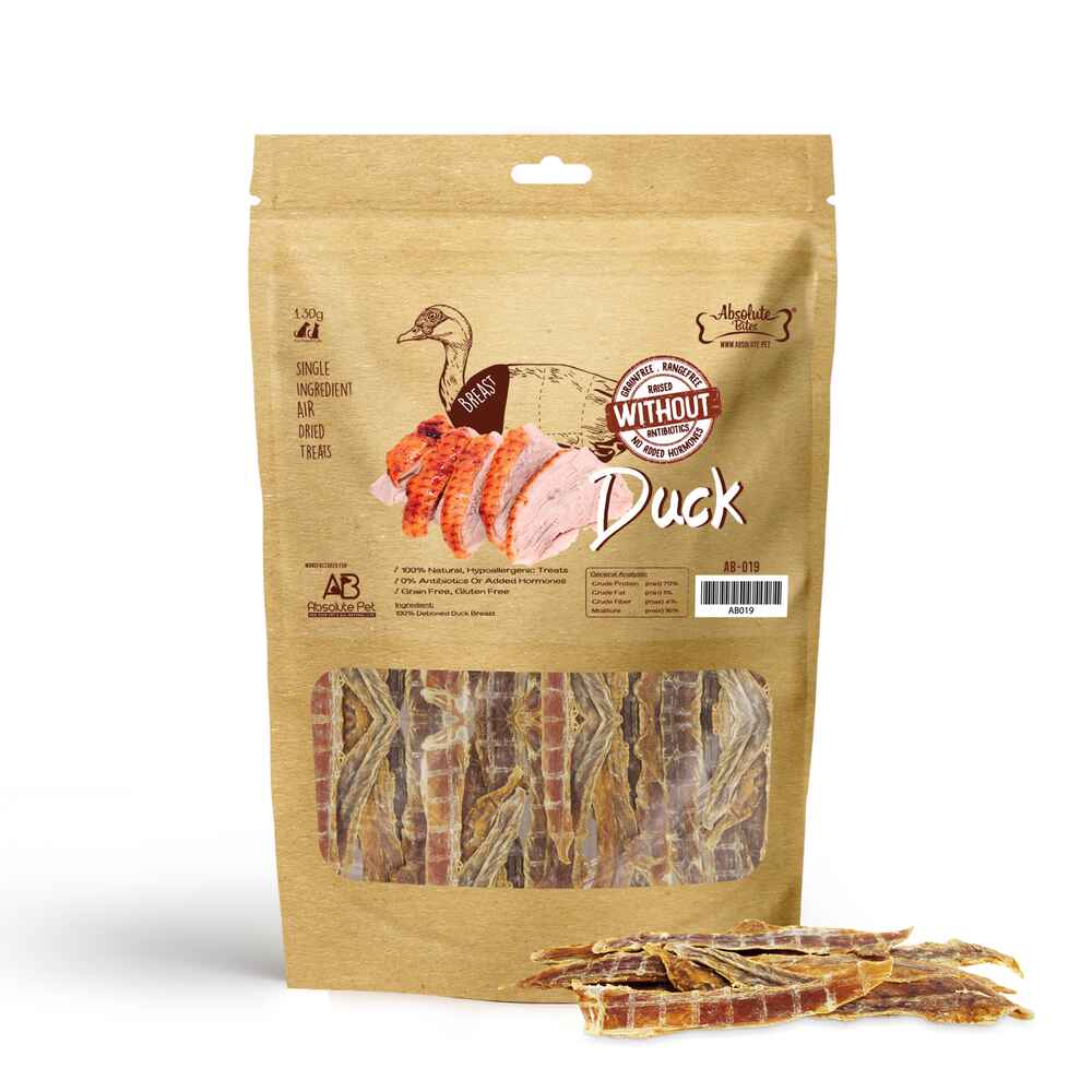 Absolute Bites A-Dried Duck Breast 130g