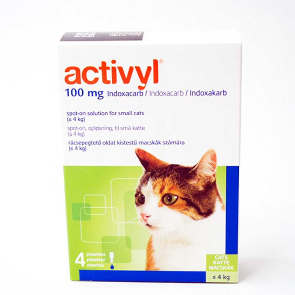 Activyl Spot On 100mg Small Cat 4Pk