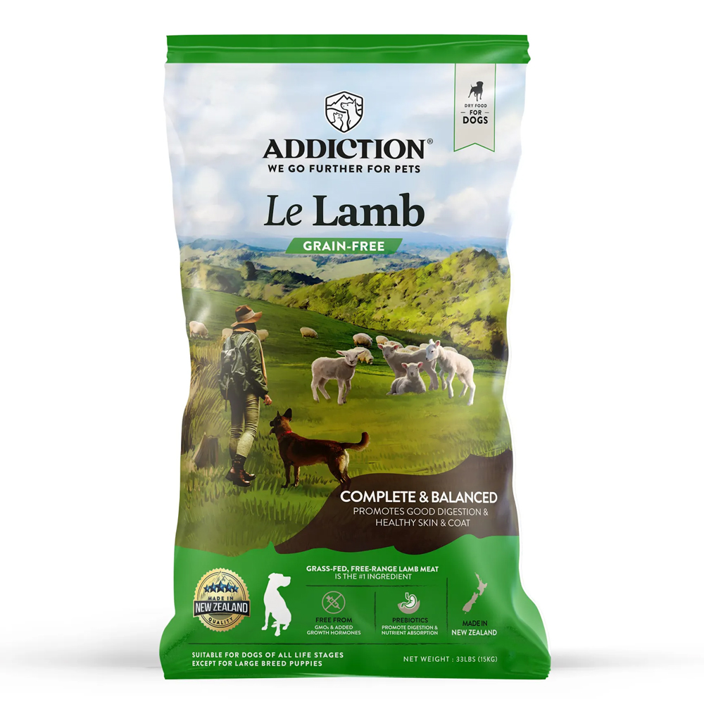 Addiction Le Lamb Grain Free Dry Dog Food - 33 lb (15 kg)