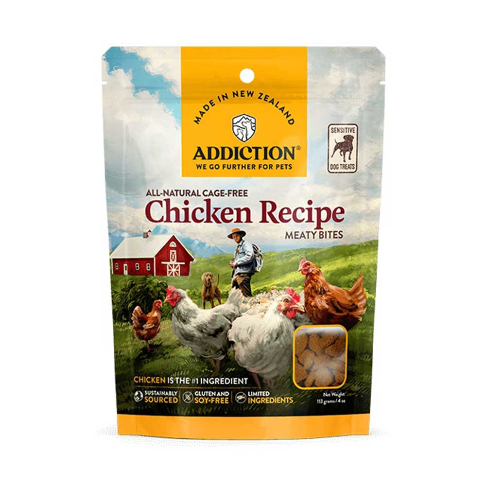 Addiction Meaty Bites Dog Treats Chicken