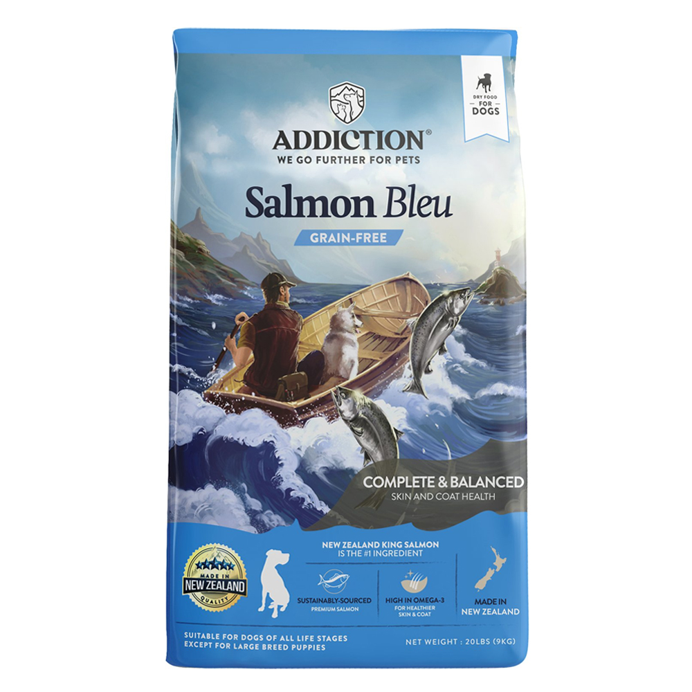 Addiction Salmon Bleu Grain Free Dry Dog Food - 20 lb (9 kg)