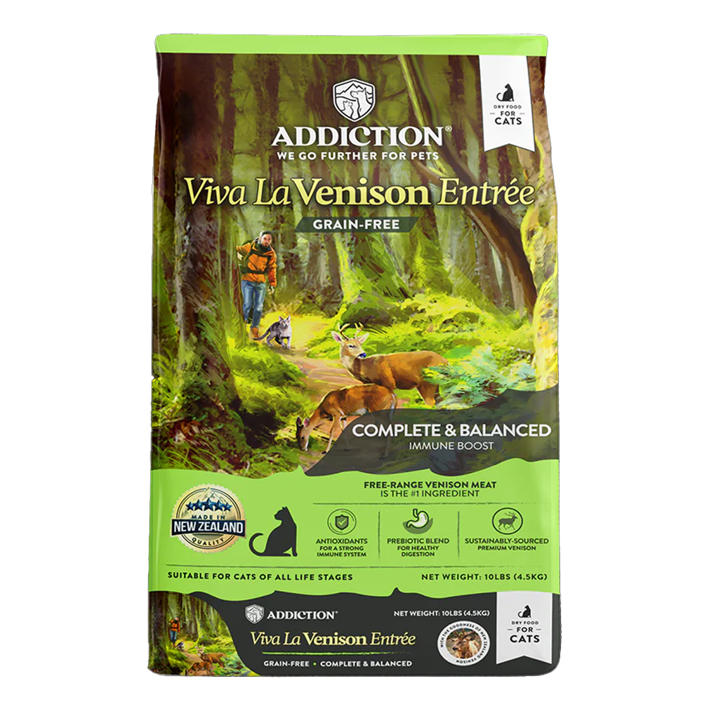 Addiction Viva La Venison Grain-Free Dry Cat Food 10 lb (4.5 kg)