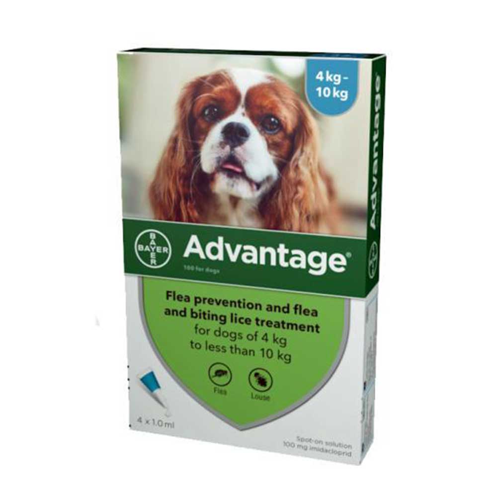 Advantage Flea & Tick Spot-on For Dogs Medium ( 4-10 kg / 8.8 - 22 lbs)