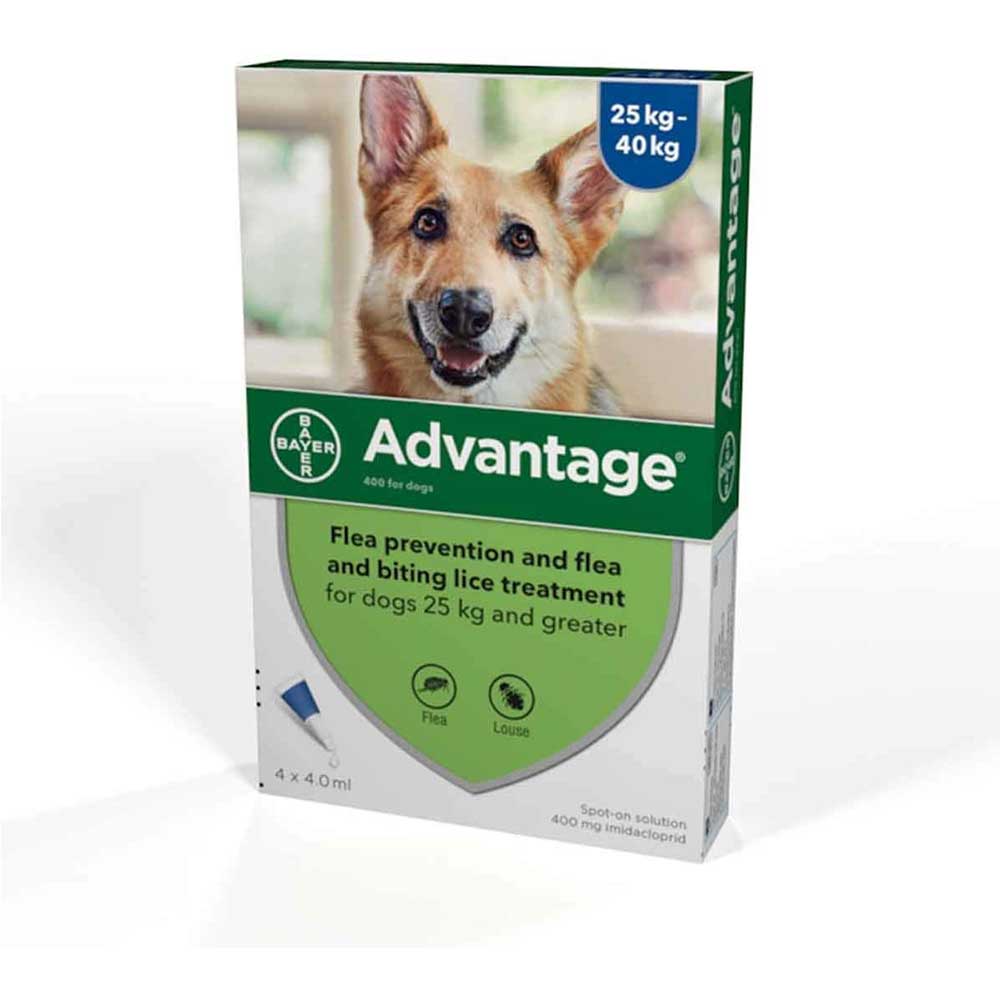 Advantage Blue X-Large Dog > 25Kg 4Pk