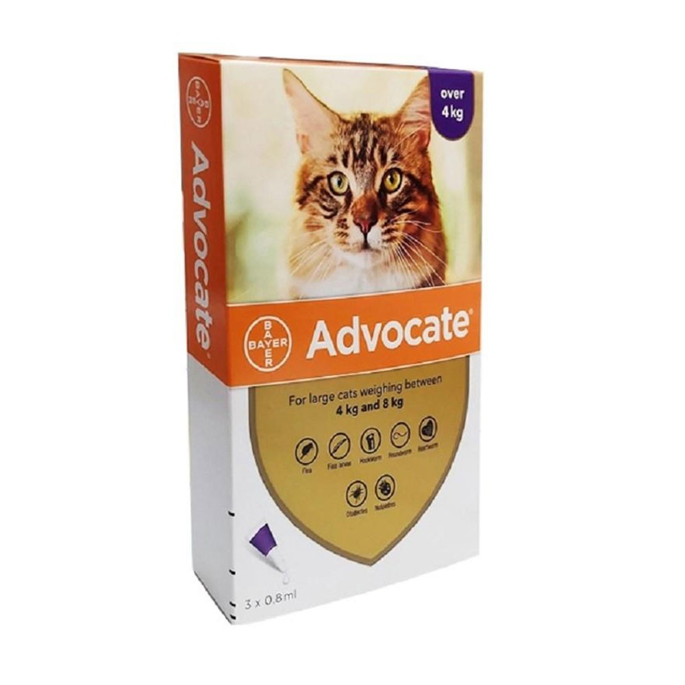 Advocate Large Cat 4-8kg (9-18lbs), 3 Pack