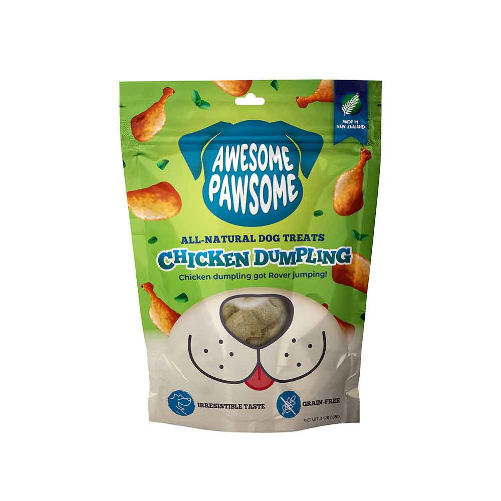 Awesome Pawsome All Natural Dog Treats, Chicken Dumpling