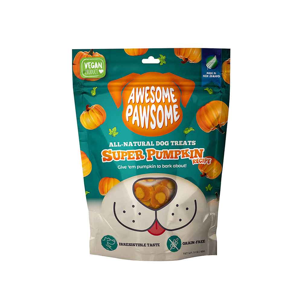 Awesome Pawsome All Natural Dog Treats, Super Pumpkin Recipe