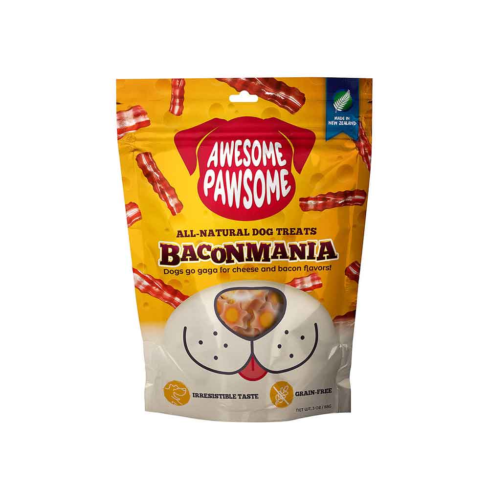 Awesome Pawsome All Natural Dog Treats, Baconmania