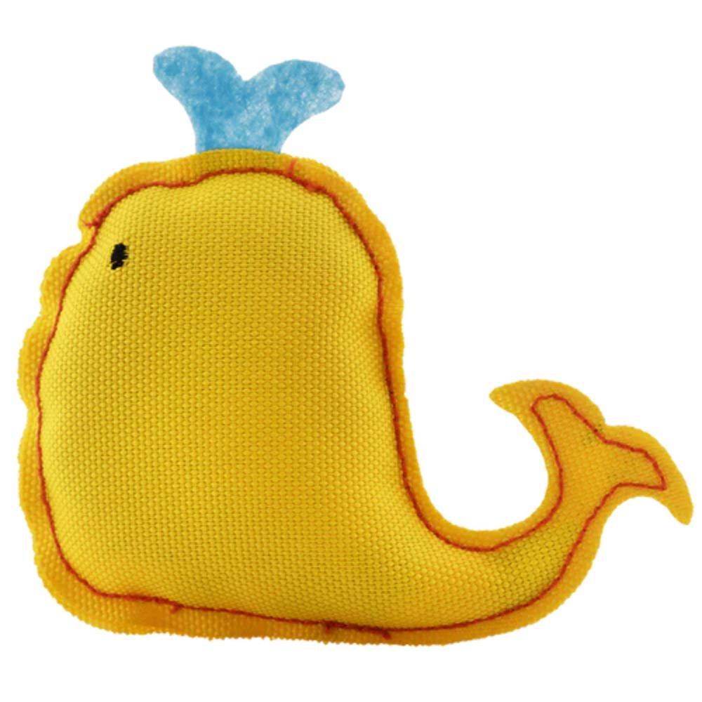 Beco Catnip Cat Toy Whale Yellow