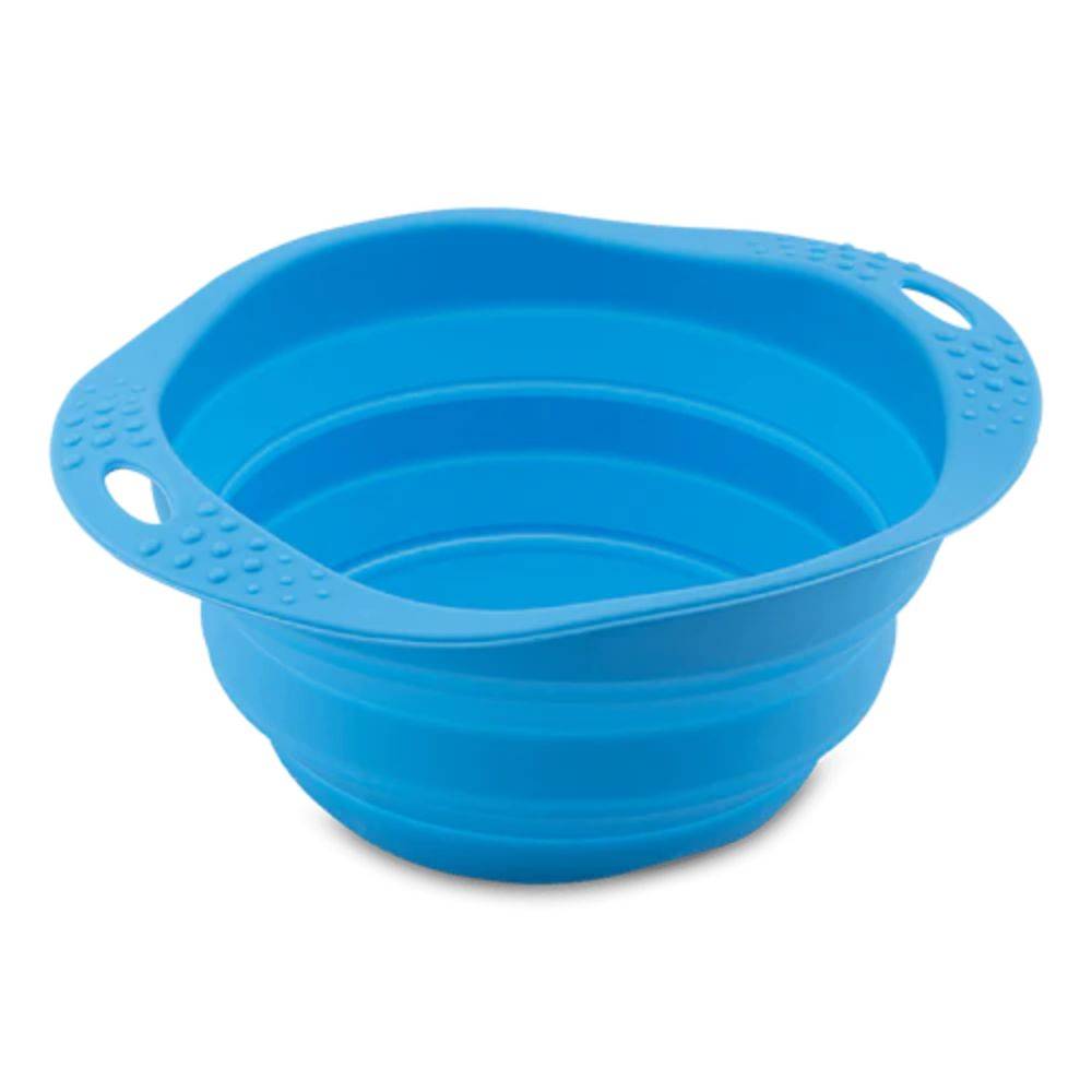 Beco Collapsible Travel Dog Bowl Blue S