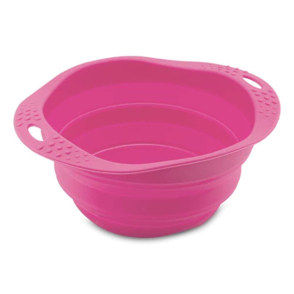 Beco Collapsible Travel Dog Bowl Pink S