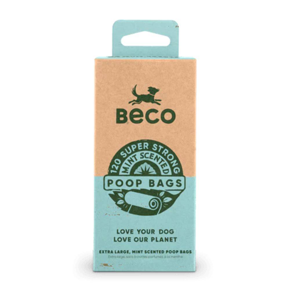 Beco Mint Scented Poop Bags Green 120 Pa