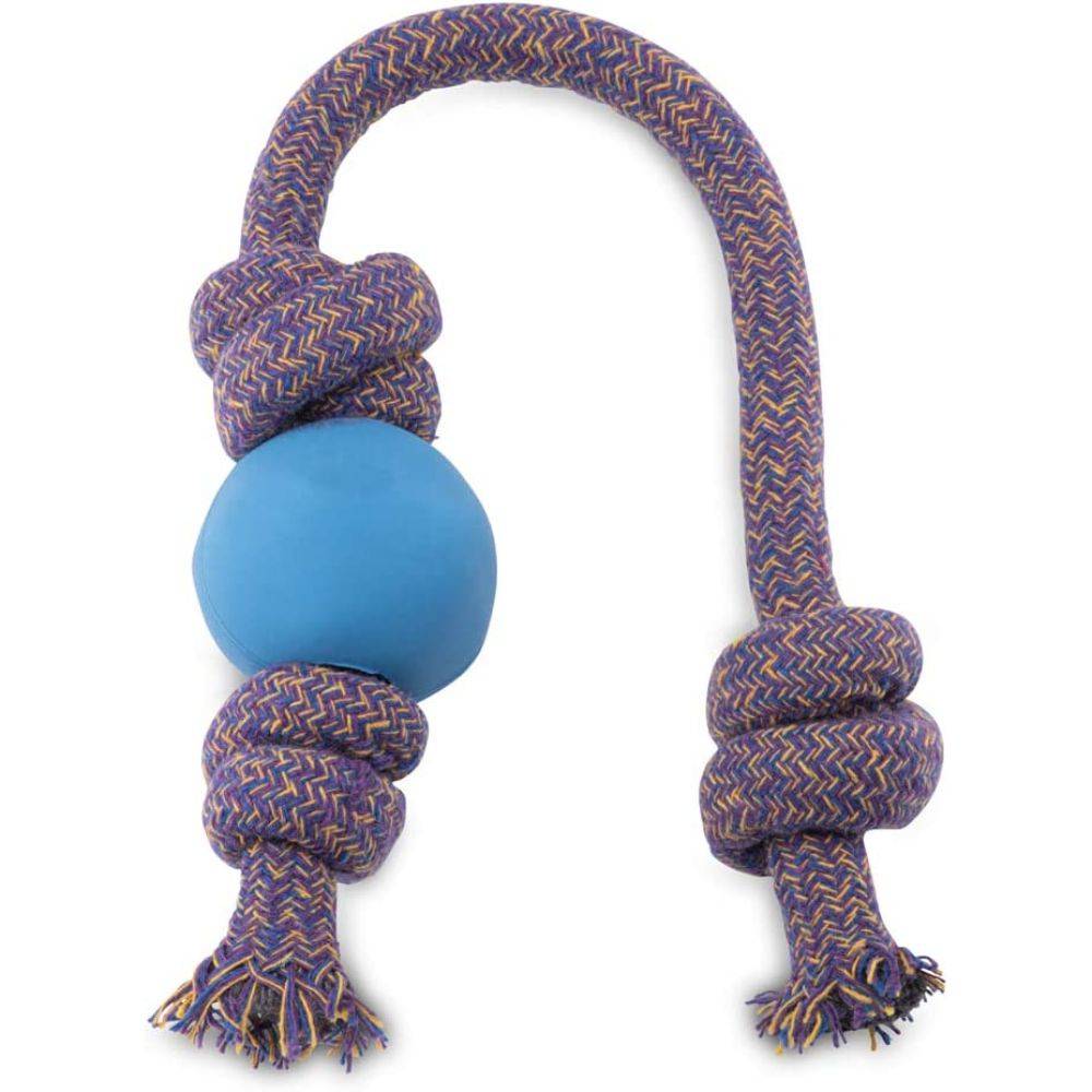 Beco Natural Rubber Ball on Rope Blue L