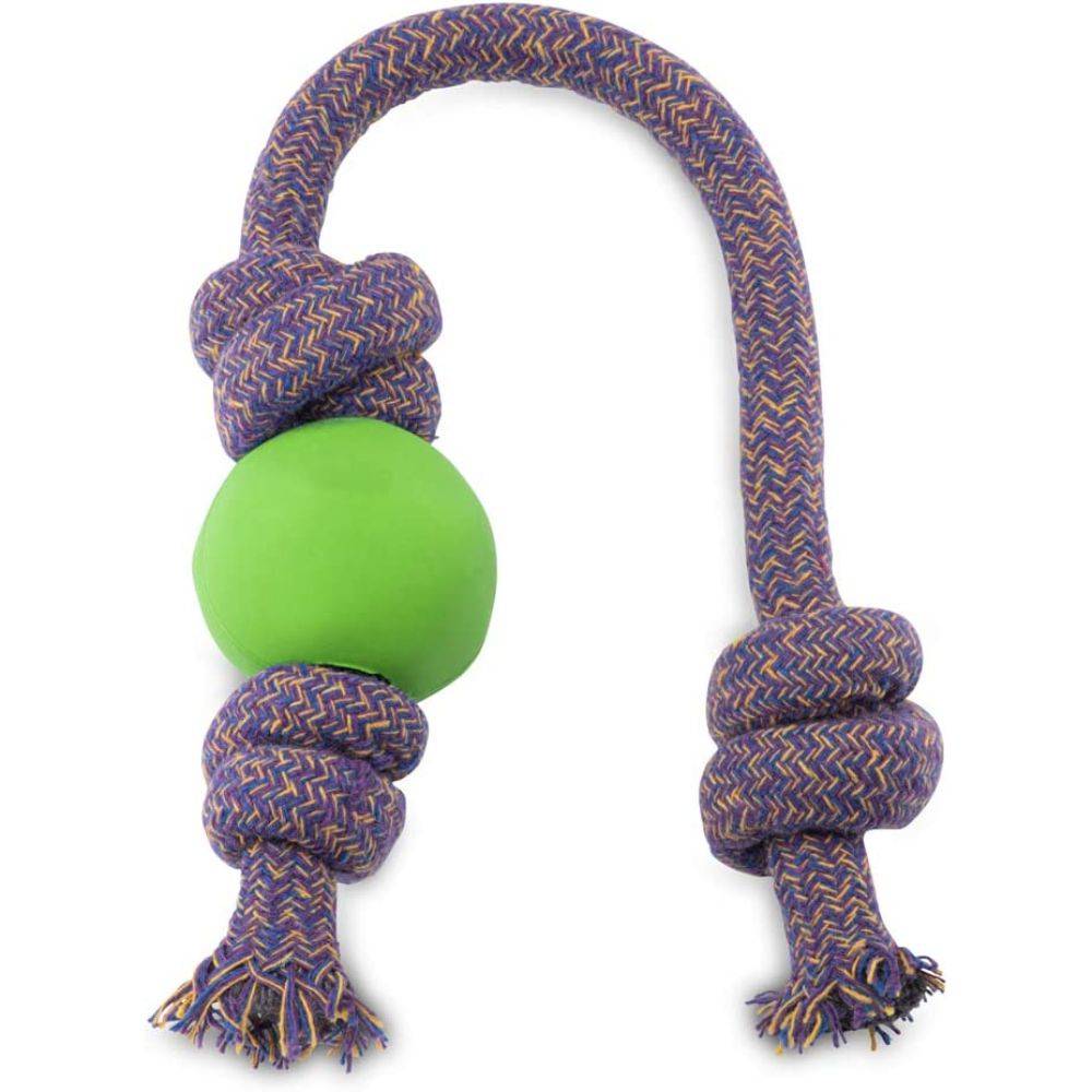 Beco Natural Rubber Ball on Rope Green L