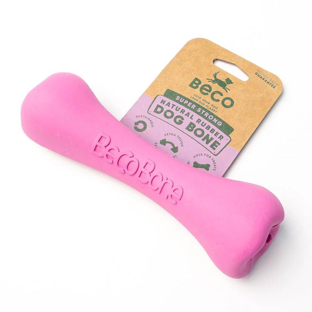 Beco Natural Rubber Bone Pink S