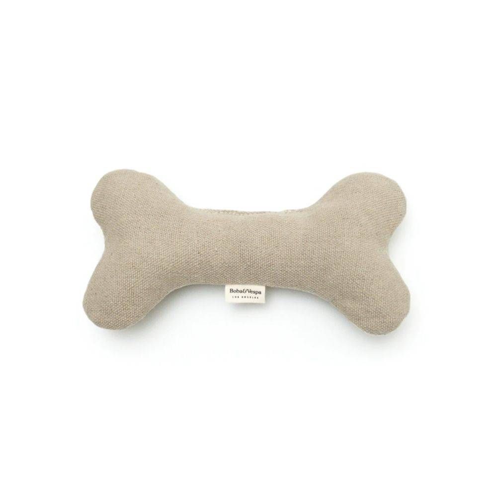 BellyUp Hemp Dog Bone Taupe Large