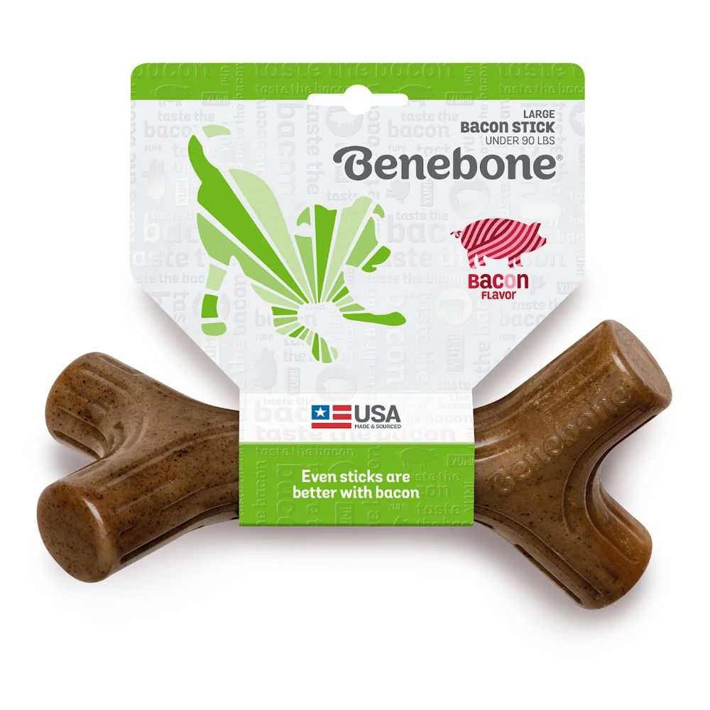 Benebone Bacon Stick Dog Toy L