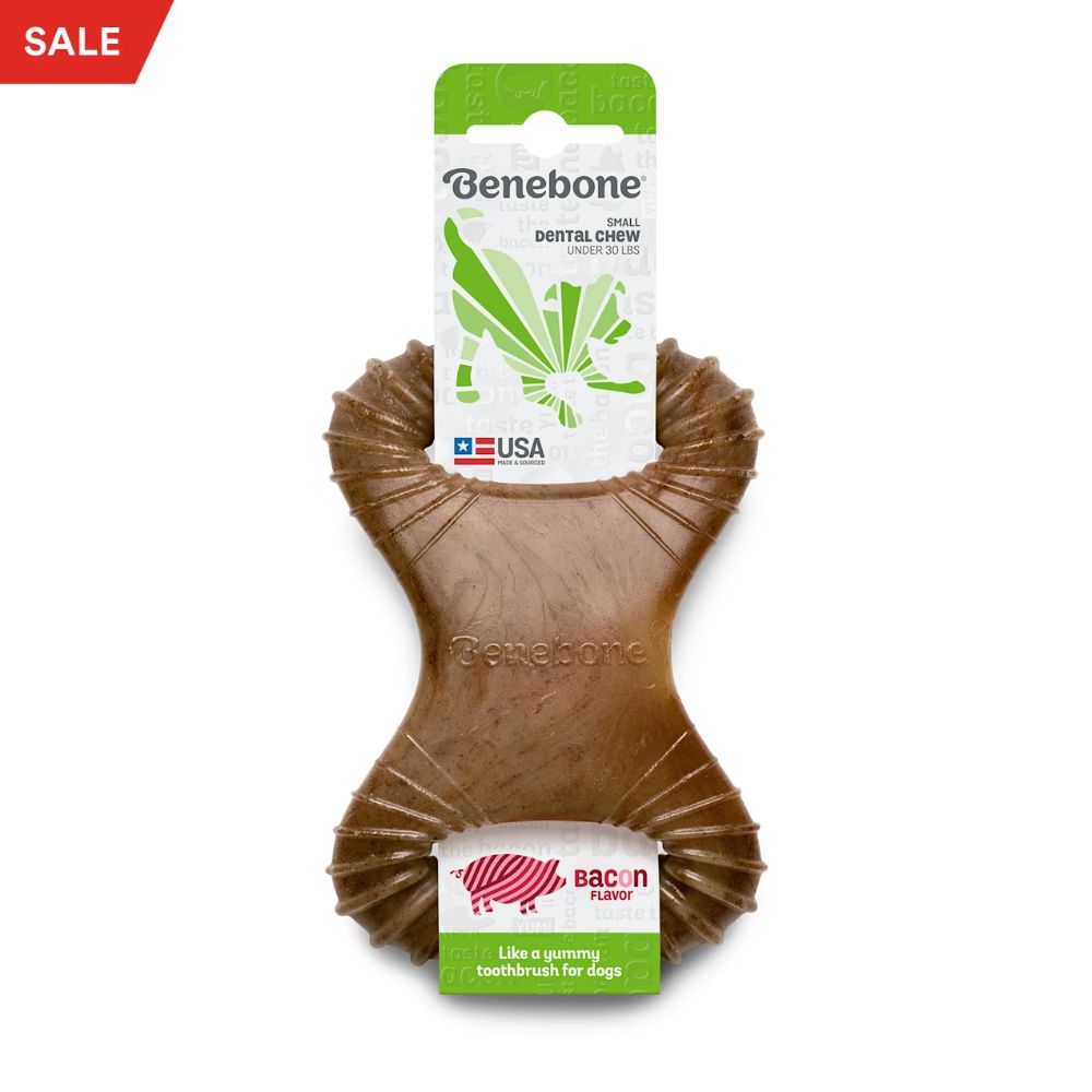 Benebone Dental Chew Bacon Dog Toy