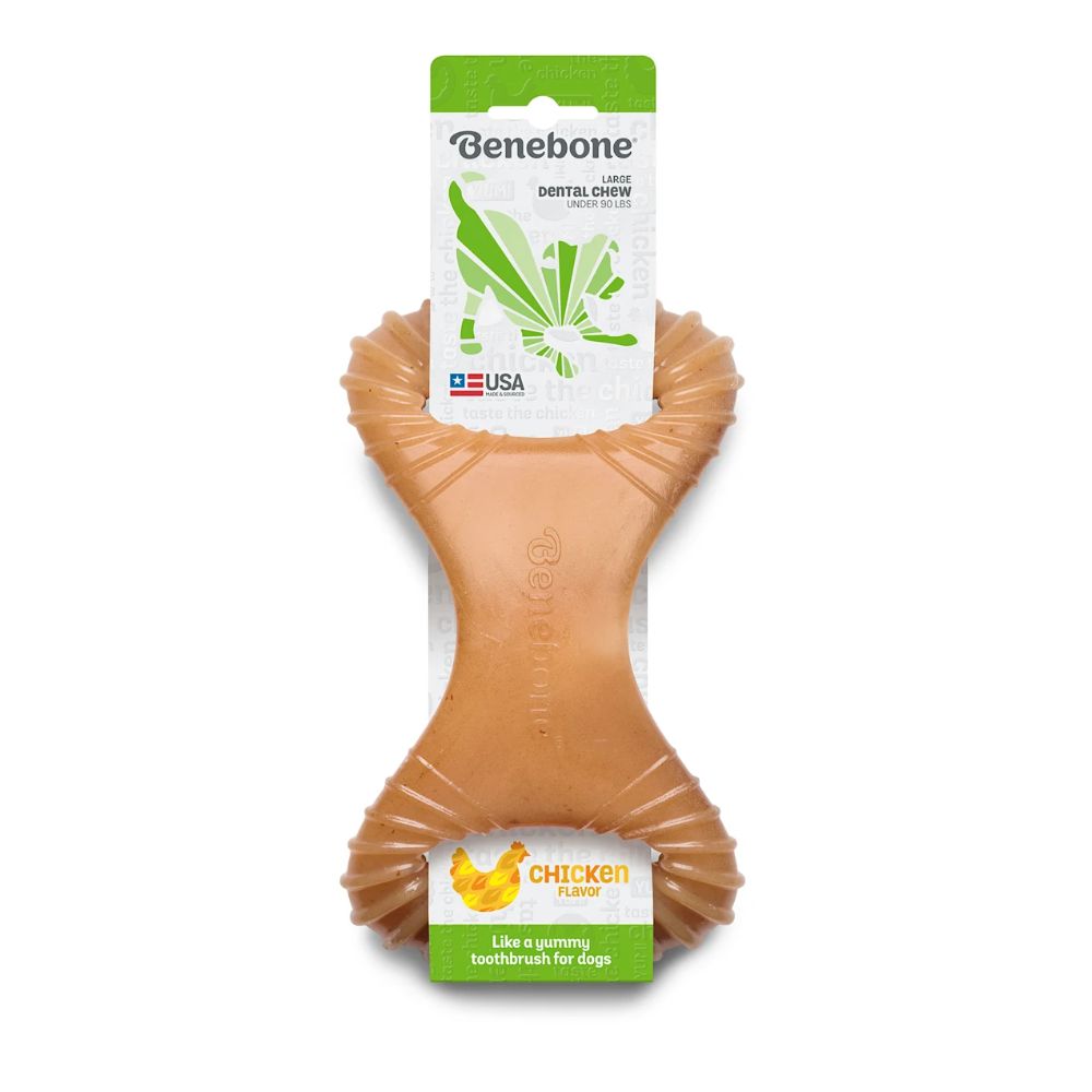 Benebone Dental Chew Chicken Dog Toy L