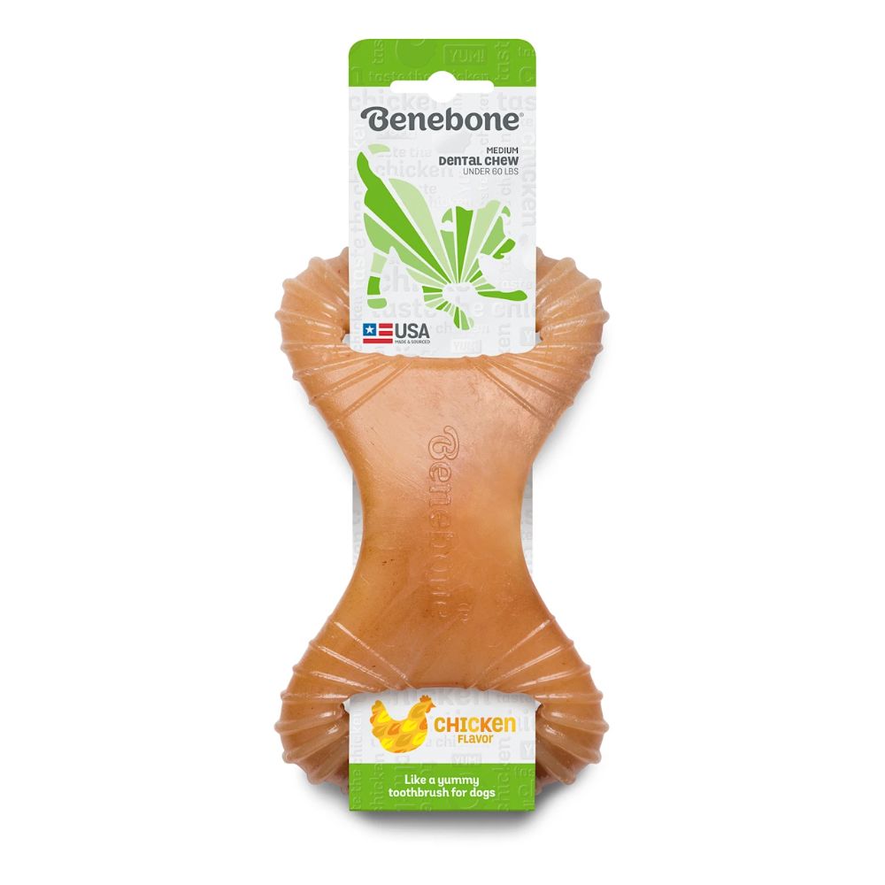 Benebone Dental Chew Chicken Dog Toy M