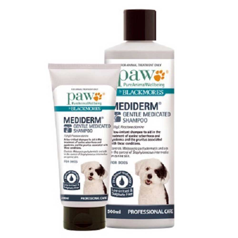 Blackmores Paw Mediderm Gentle Medicated Shampoo For Dogs, 500ml