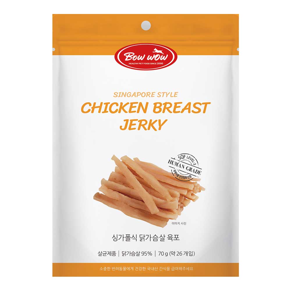 Bow Wow Chicken Breast Jerky Treat 70g