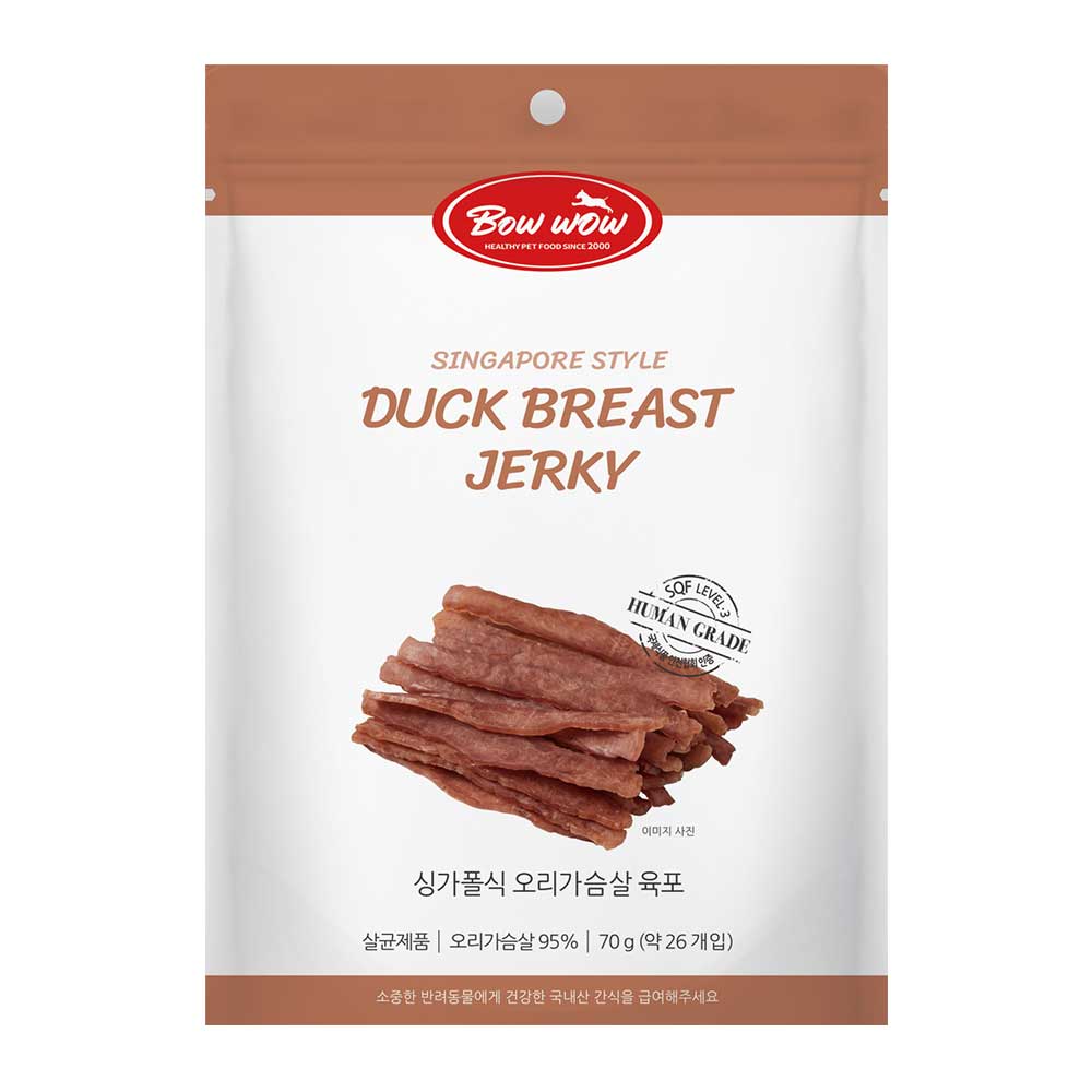 Bow Wow Duck Breast Jerky Treat 70g