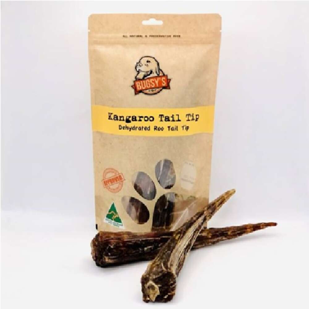 Bugsy Kangaroo Tail Tips Dog Treats