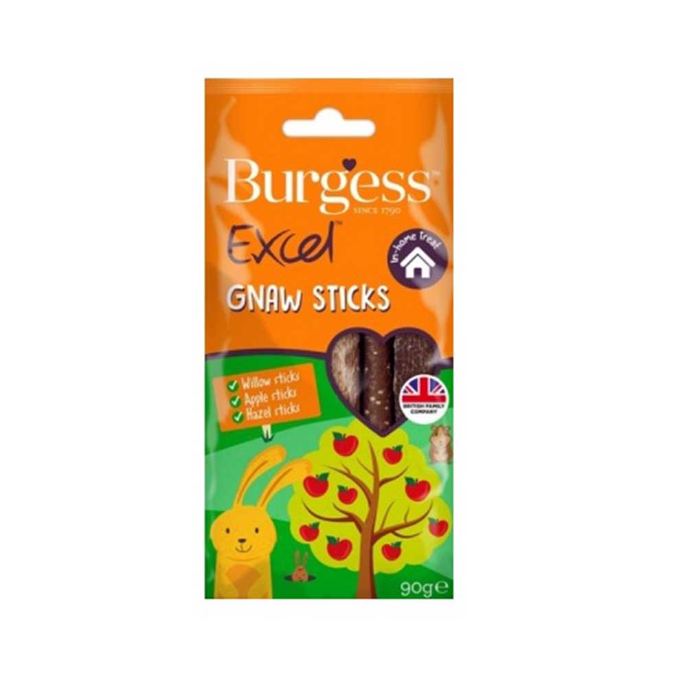 Burgess Excel Gnaw Sticks - Treats For Rabbits, Guinea Pigs, Chinchillas & Other Small Animals