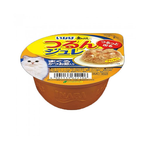 CIAO Jelly Cup,Tuna Flakes With Sliced Bonito Wet Cat Food, 65 gms