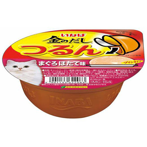 CIAO Tsurun Cup,Tuna with Scallop Flavour Pudding Wet Cat Food, 65 gms