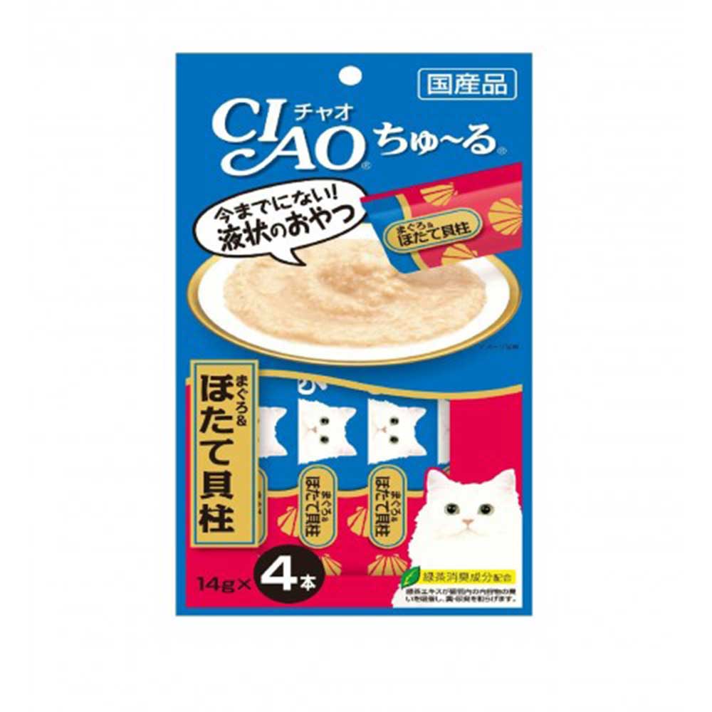 CIAO ChuRu White Meat Tuna & Scallop Cat Treats