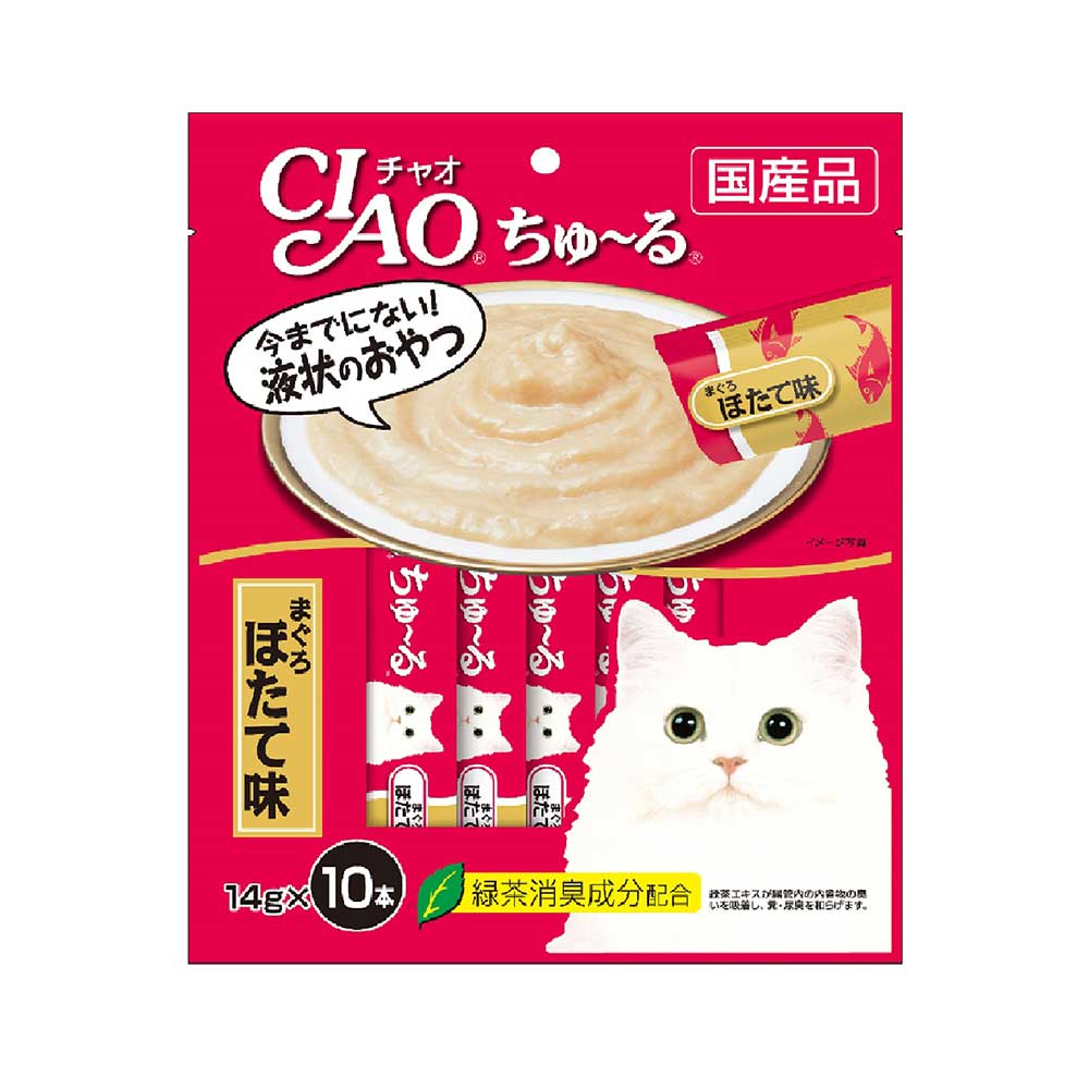 CIAO ChuRu White Meat Tuna Scallop Cat Treats