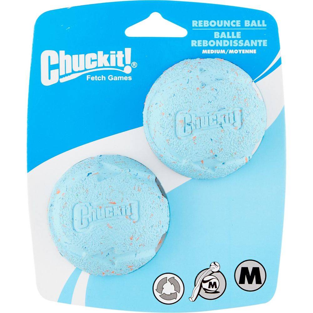 Chuckit Rebounce Ball Dog Toy M 2Pk