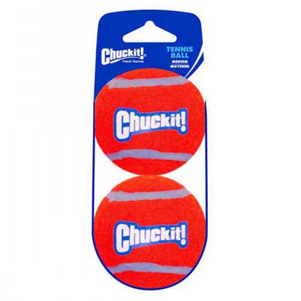 Chuckit! Tennis Ball Dog Toy, Medium (6Cm D) 2-Pack (Sleeve)