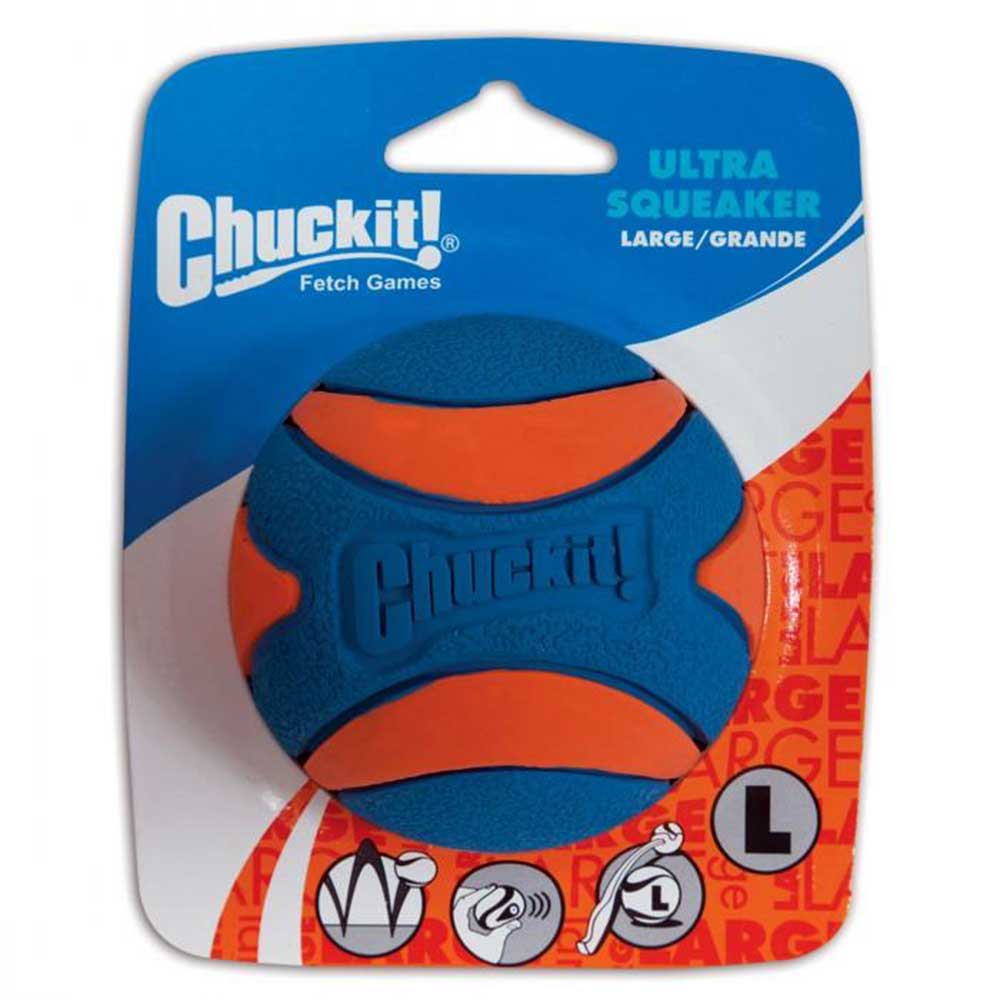 Chuckit! Ultra Squeaker Ball For Dogs Large 3" (8cm) Diameter