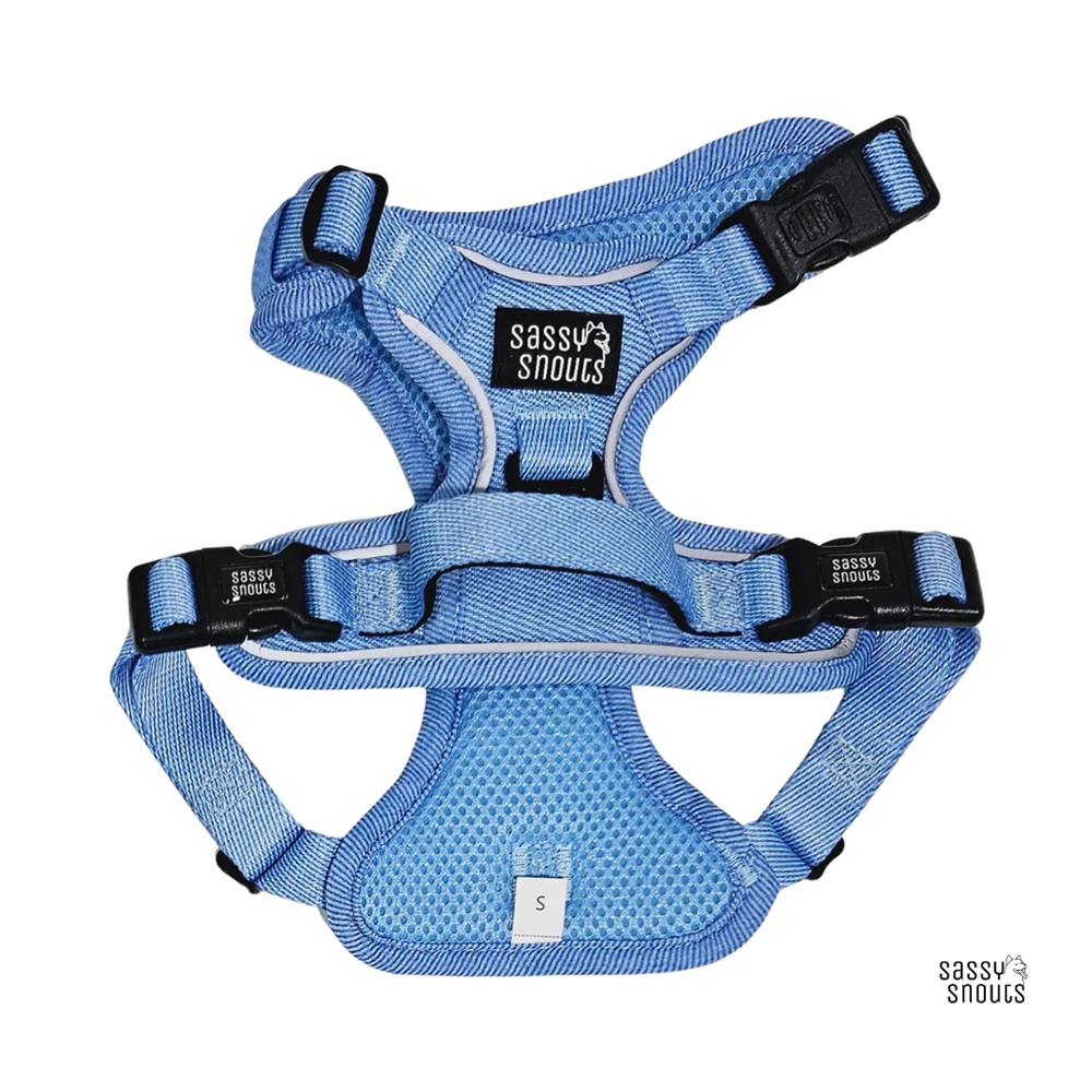 Sassy Snouts Classic Dog Harness GEN 1.0 Light Denim L