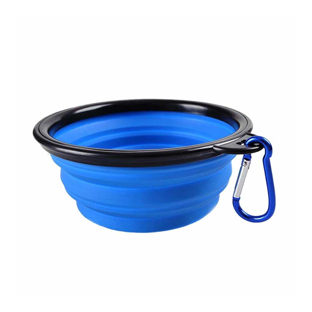 Collapsible Portable Water Bowl - Blue