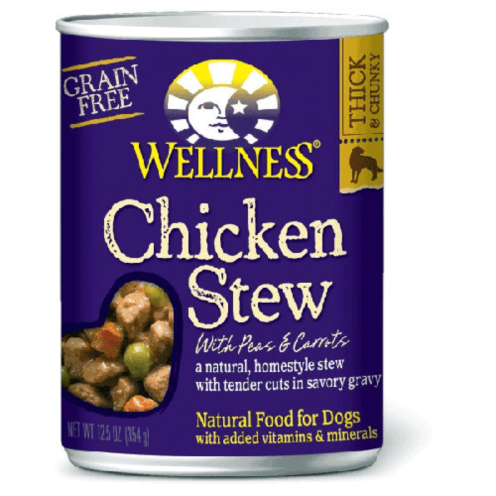 Wellness Chicken Stew with Peas & Carrot Wet Dog Food