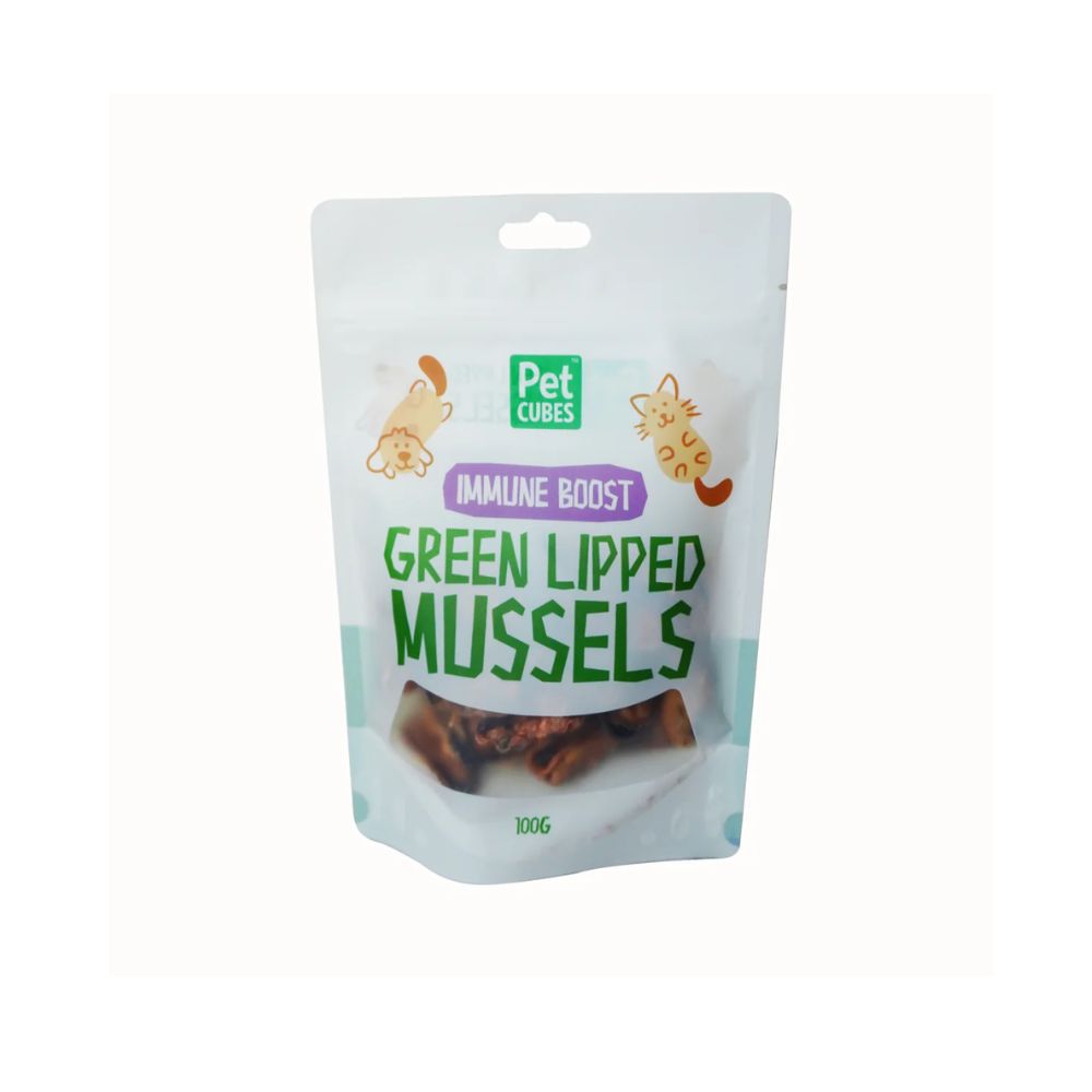 PetCubes Green Lipped Mussels Dog Treats 100g