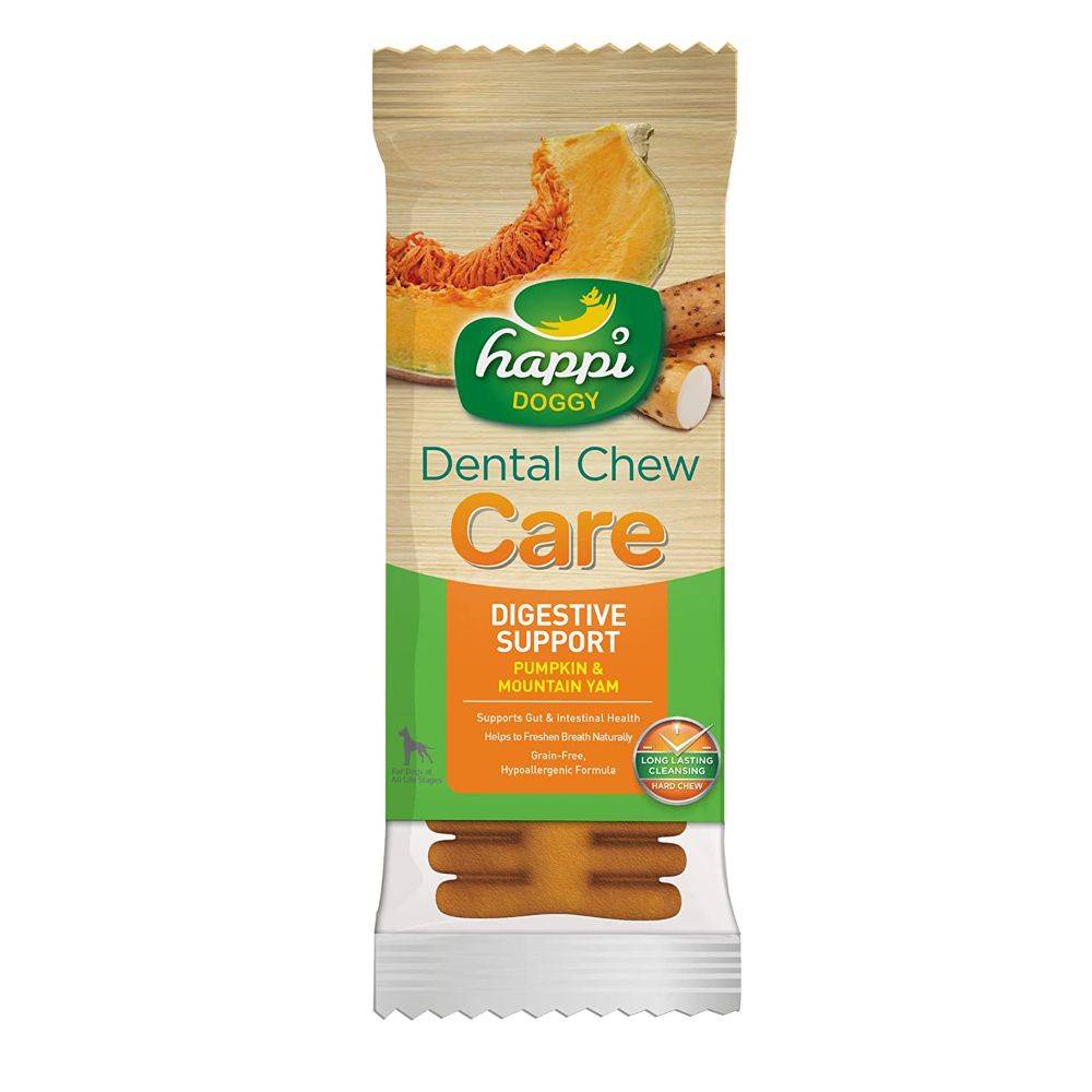 Happi Doggy Dental Chew Care (Immune Support) - Turmeric & Shiitake 4inch [Individually Packed]