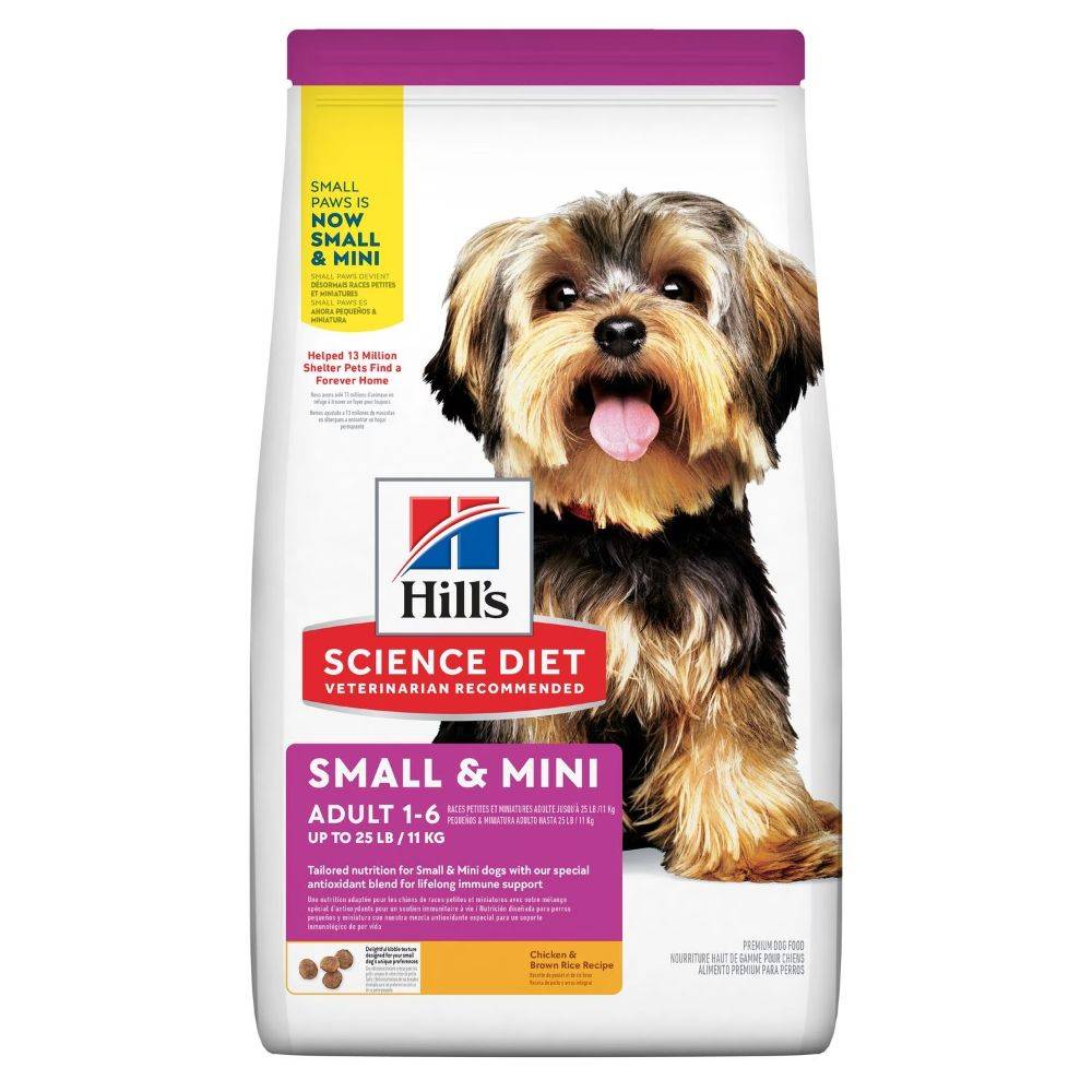 Hills Canine Adult Lamb & Rice Dry Dog Food Small Paws 4.5lbs