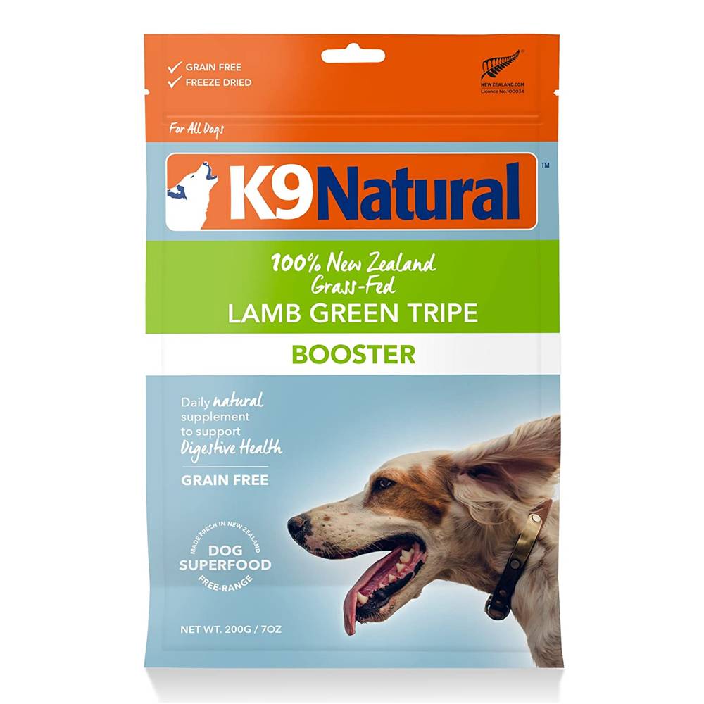 K9 Natural Freeze Dried Lamb Green Tripe Feast Topper For Dogs 200gm