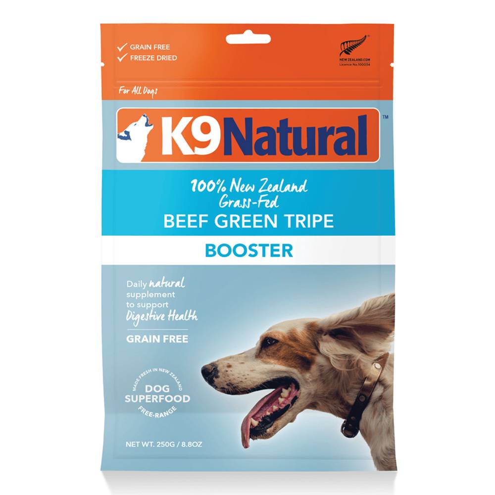 K9 Natural Freeze Dried Beef Green Tripe Feast Topper For Dogs 250gm