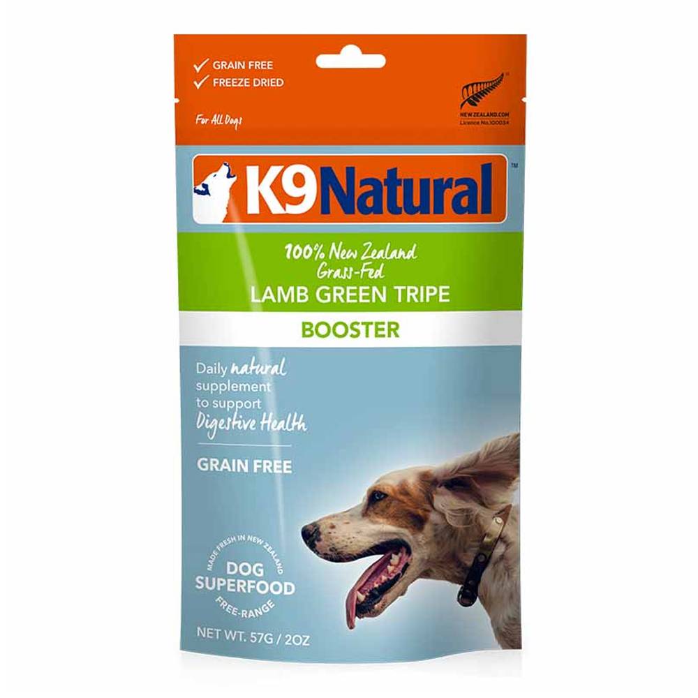 K9 Natural Freeze Dried Lamb Green Tripe Feast Topper For Dogs 57g