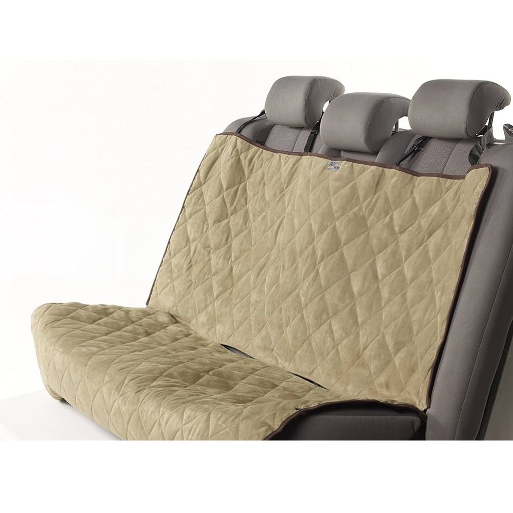 Petego Animal Basics Velvet Seat Cover - Rear (Sage Espresso)