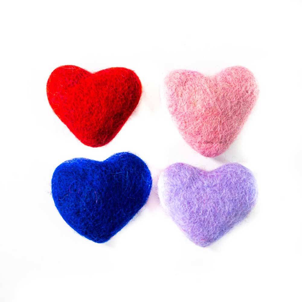 Dharma Dog Karma Cat Pack of 4 Hearts Toy For Cats