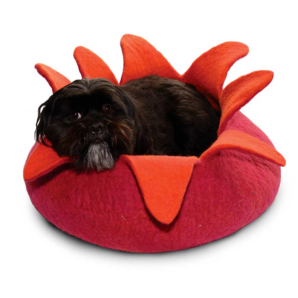 Dharma Dog Karma Cat Petal Basket Magenta For Cats & Small Dogs Medium (20 inch)